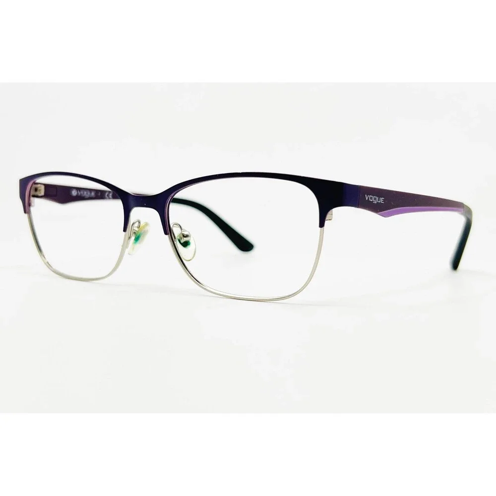 Vogue Eyeglasses Womens Purple Silver VO 3997 995-S 52-16-140 Full Rim Frames 52